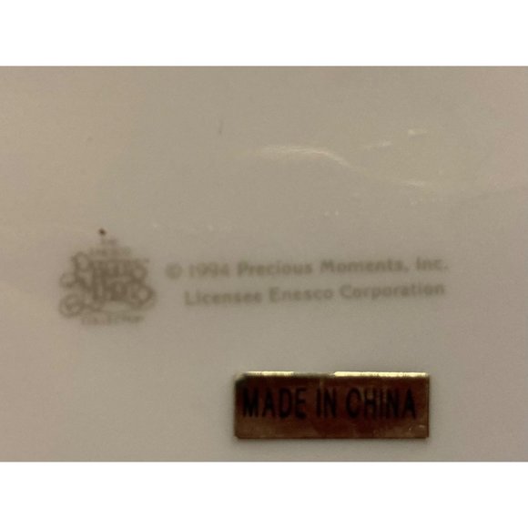 Enesco Precious Moments 1994 Teapot SUGAR TOWN SLEIGH Ride 7.5"T Christmas Holid - Picture 4 of 11